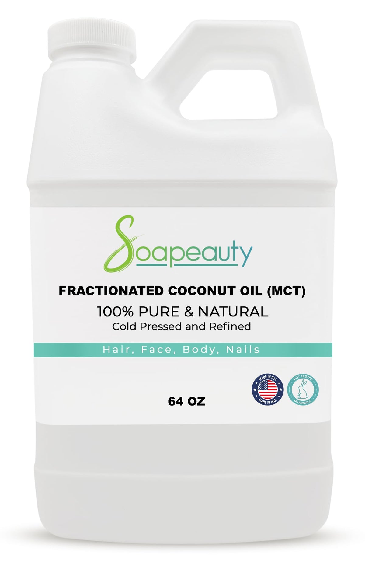 Soapeauty fractionated coconut oil bottle pour for easy essential oil blending