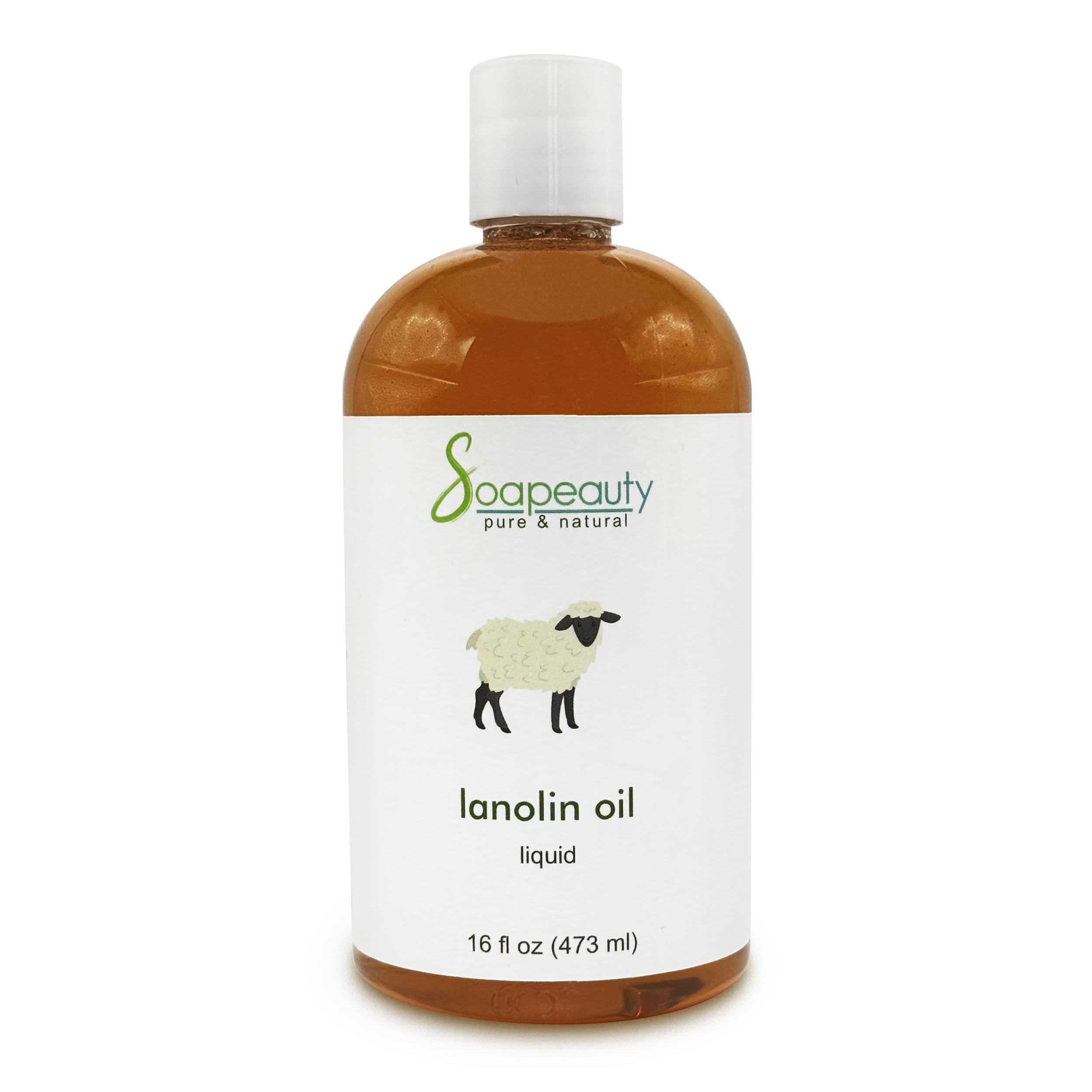 Soapeauty Lanolin Oil bottle shows pure, versatile moisturizer for skin, hair, and lips
