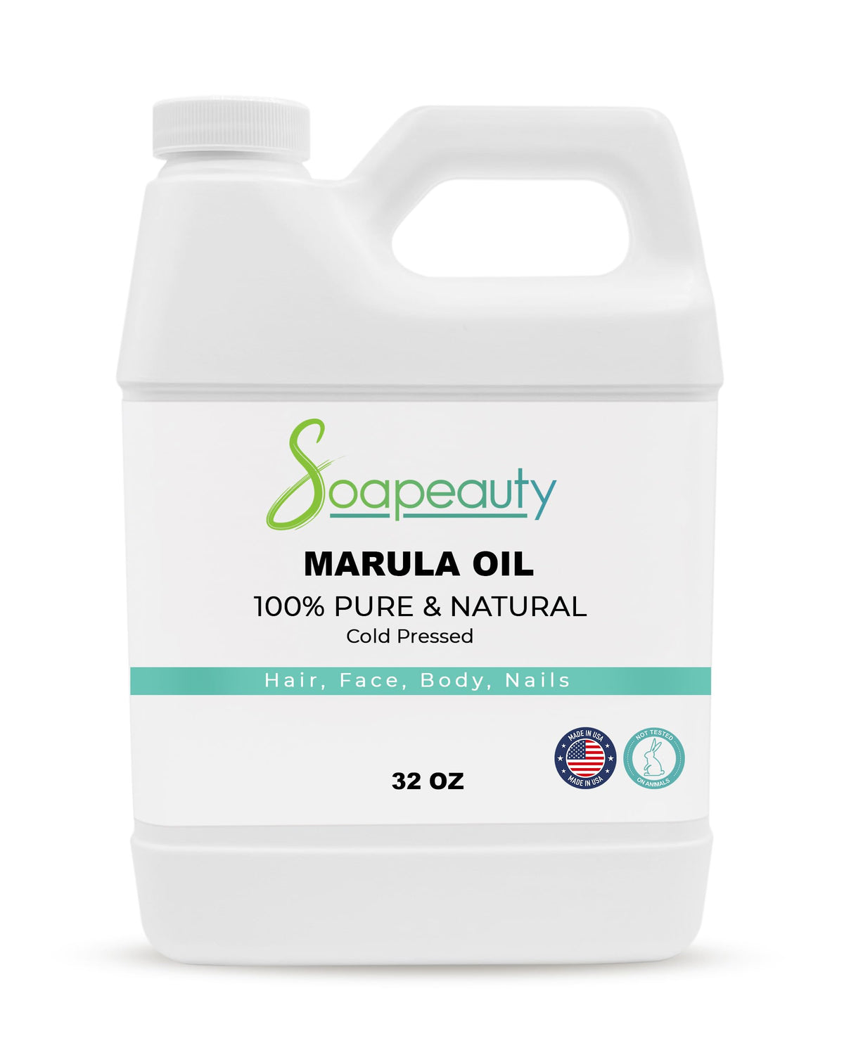 Soapeauty MARULA Oil bottle with dropper for skin and hair nourishment.