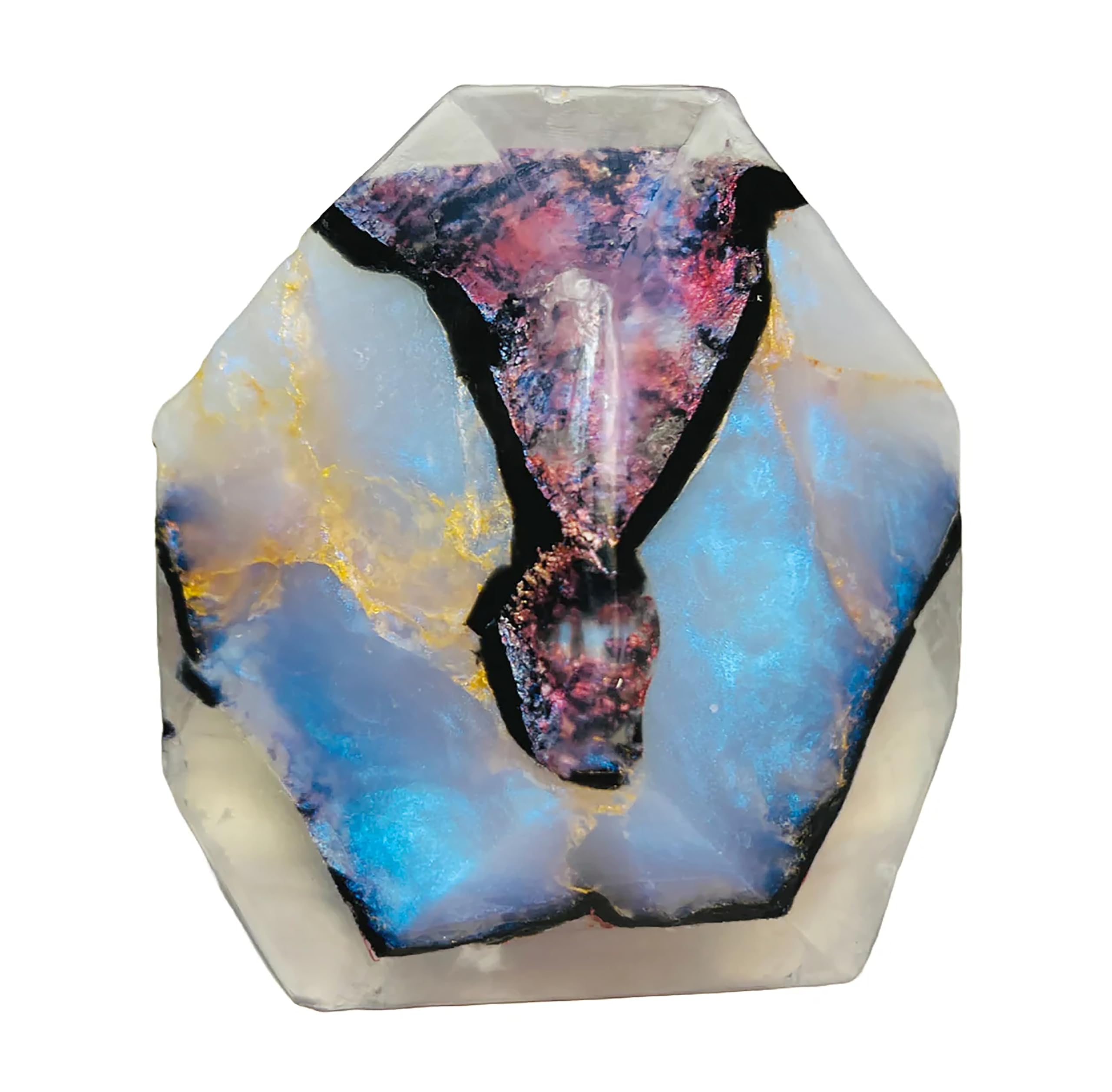 SoapRocks Moonstone SoapRock close-up highlighting gemstone-inspired design and luxurious lather.