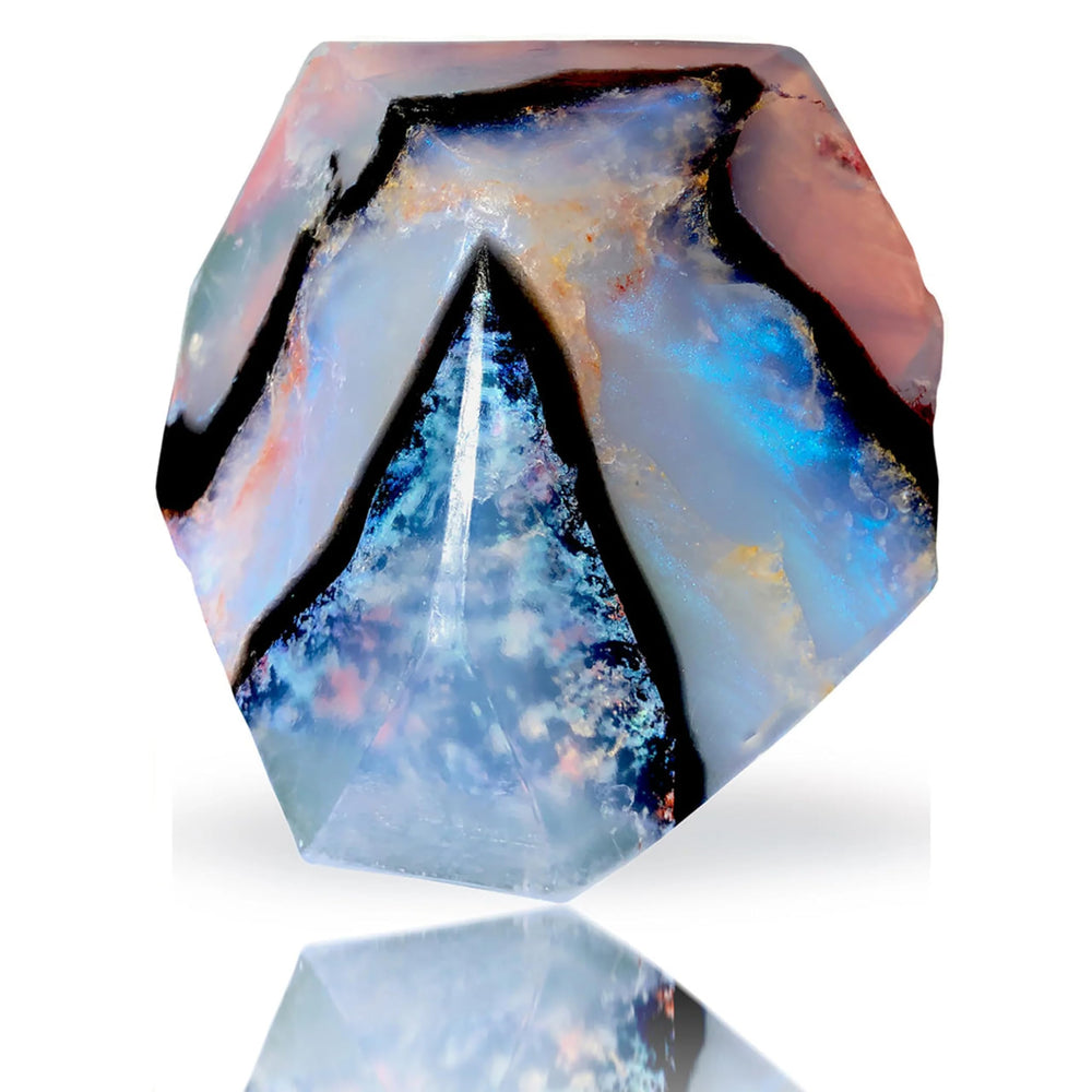 SoapRocks Moonstone SoapRock on display highlighting decorative gemstone aesthetics for daily use.