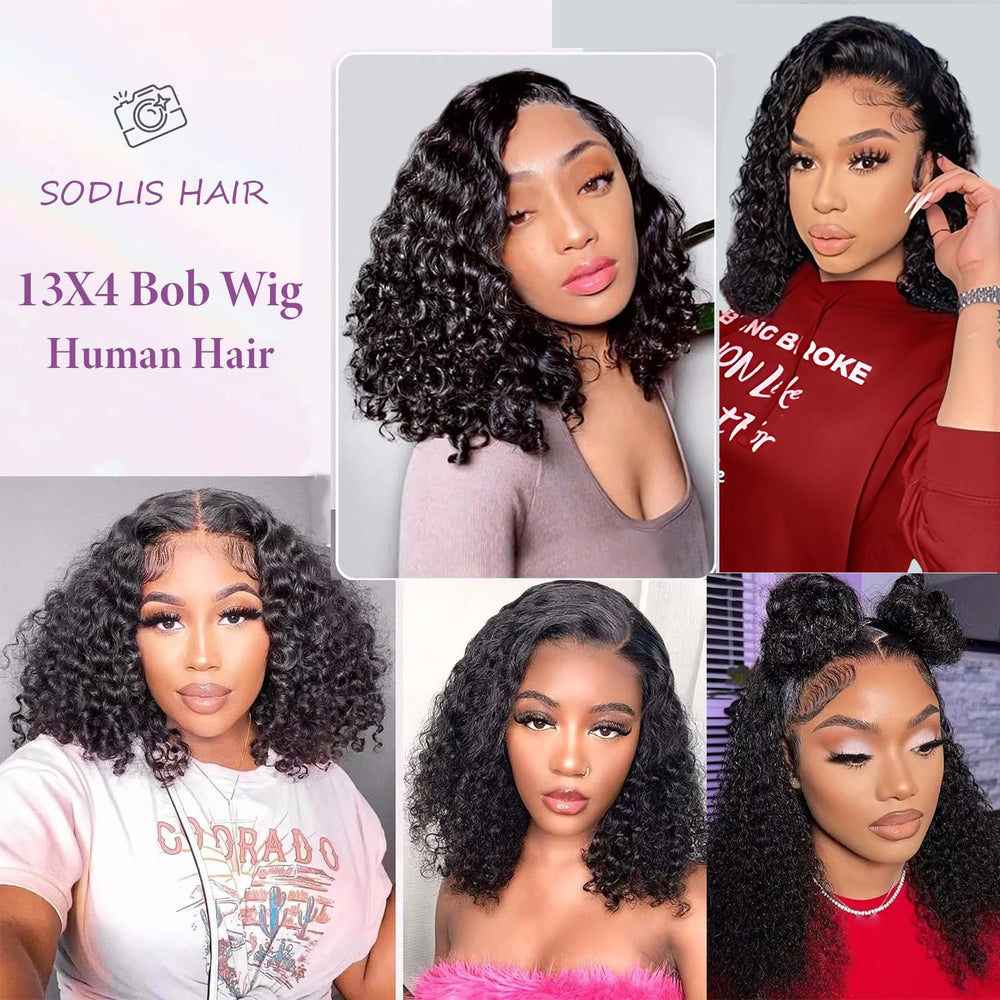 SODLIS 12 inch curly wig suited for themed events and weddings.