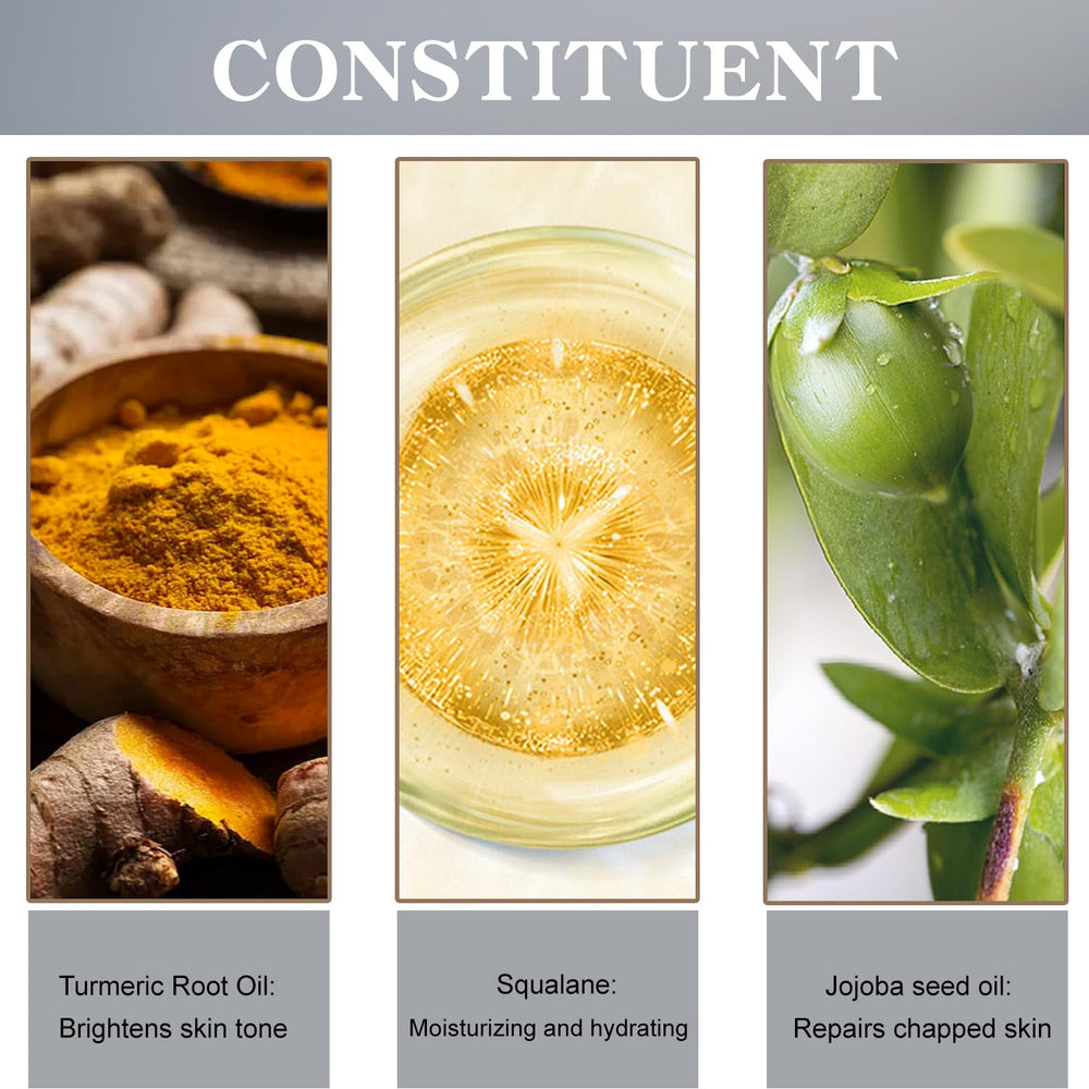 Soelegant turmeric ingredients close-up highlighting natural extracts.