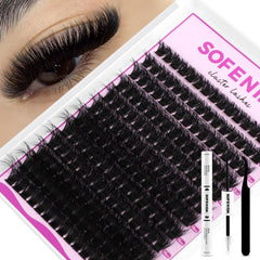 SOFENIDA lash clusters kit box ready for fast at-home application.