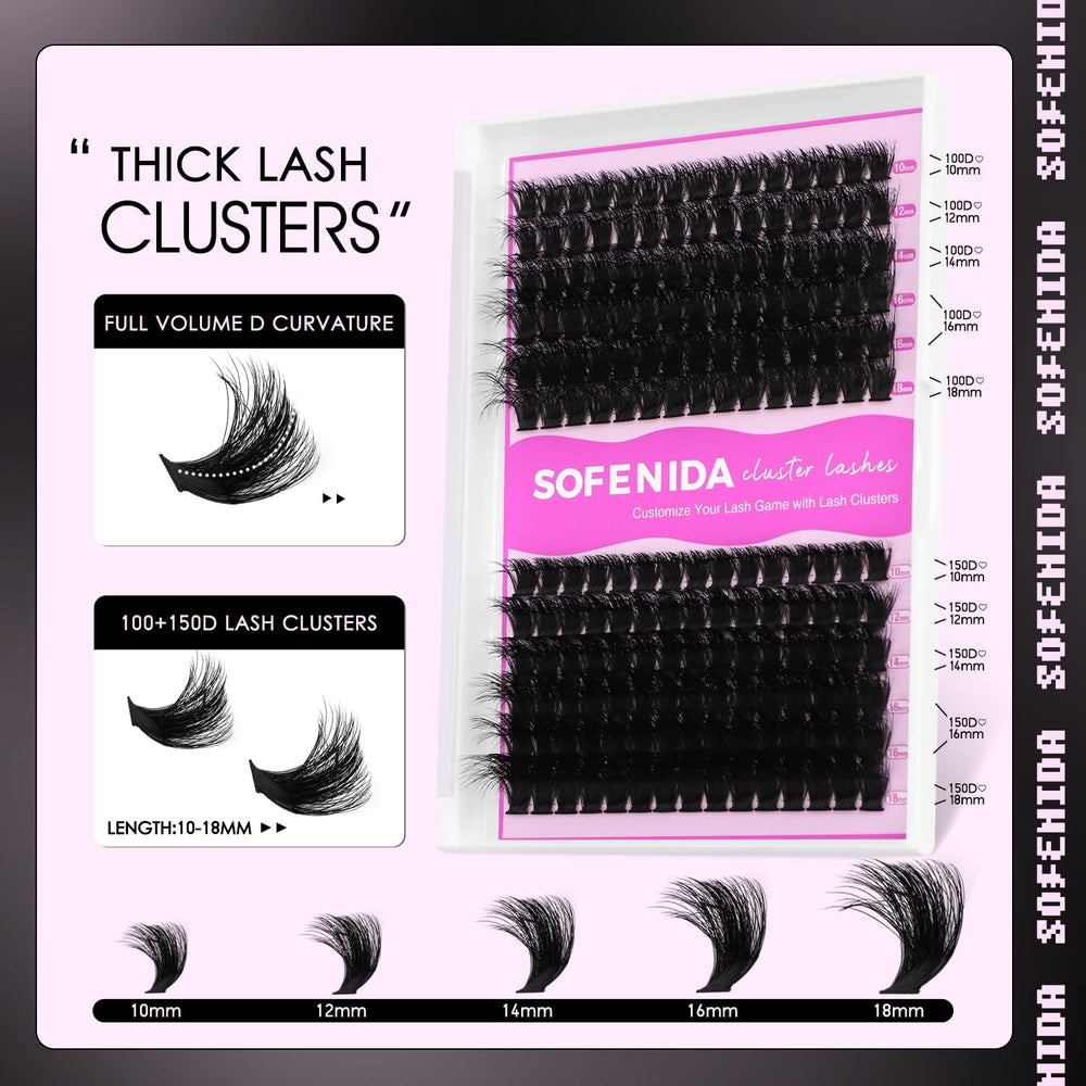 SOFENIDA lightweight lashes for comfortable all-day wear.