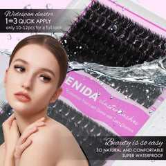 Plant-fibre matte materials keep lashes soft and natural-looking.