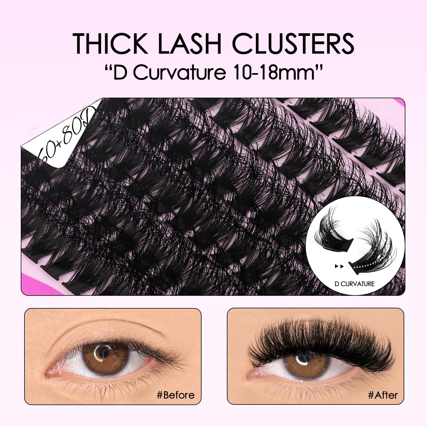 SoFENIDA 10-18mm mix for customizable thickness and bold lash styles