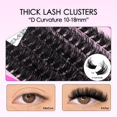 SoFENIDA 10-18mm mix for customizable thickness and bold lash styles