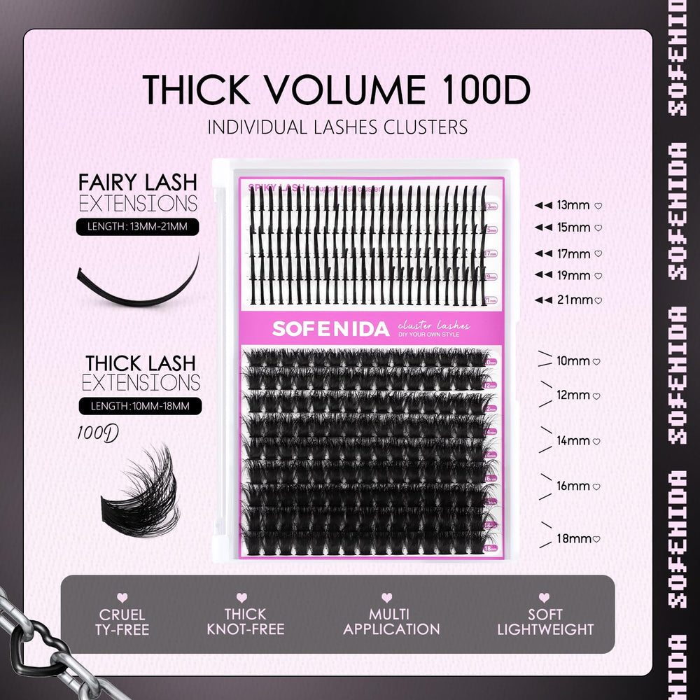 Sofenida plant-fiber matte material keeps lashes lightweight and comfortable all day.