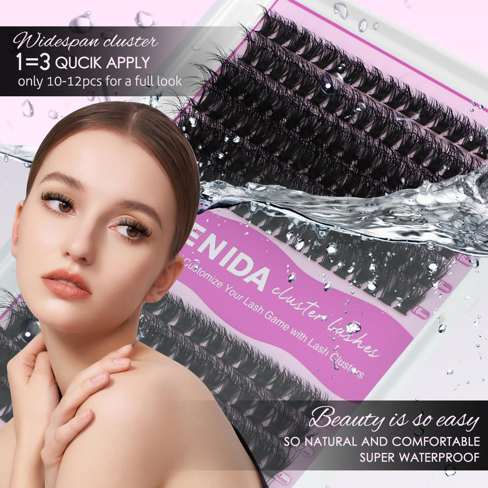 SoFENIDA plant-fibre matte lashes feel soft and lightweight on the eyelid