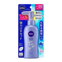 Sofia by Ode NIVEA Sun Protect Water Gel bottle pour for quick sunscreen application.