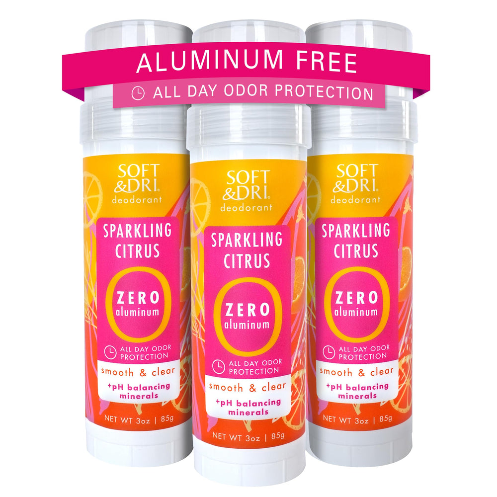 Soft & Dri Sparkling Citrus stick for all-day freshness.