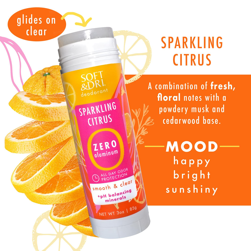 Soft & Dri three-pack display highlighting value.