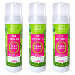 Soft & Dri Zen Cucumber deodorant with Sparkling Citrus scent boosts mood and odor control.