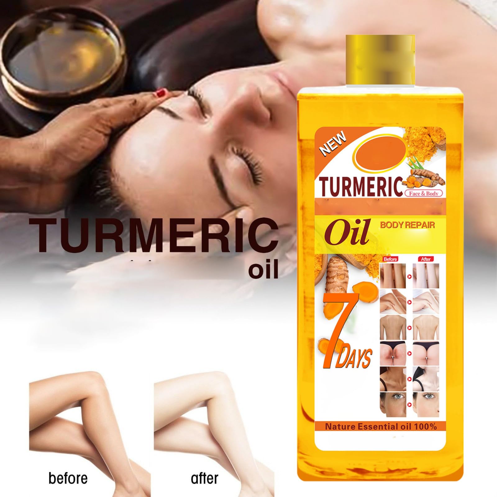 Soft7 Papaya oil and carrot oil blend visual for skin nourishment.