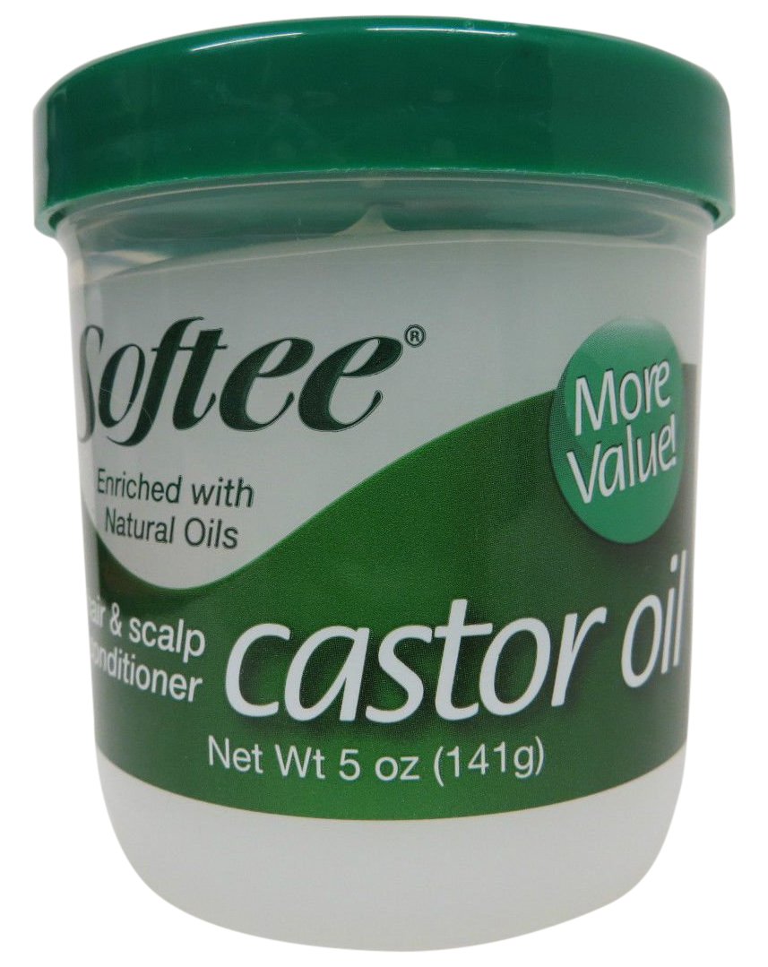 Softee Castor Oil Hair & Scalp Conditioner bottle for easy daily hair care
