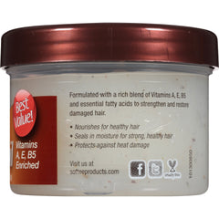 Softee conditioner argan oil texture swatch highlighting creamy consistency for smoother detangling
