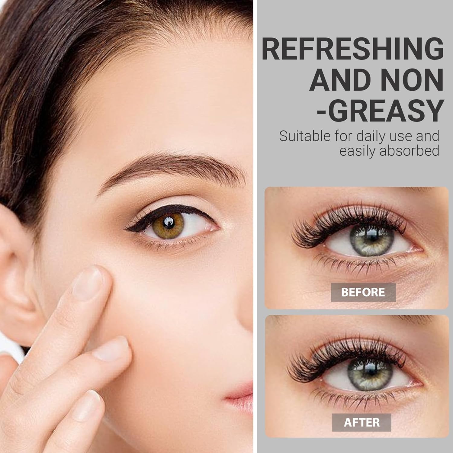 Softeland Eye Tightener in use on delicate under-eye skin for subtle lifting