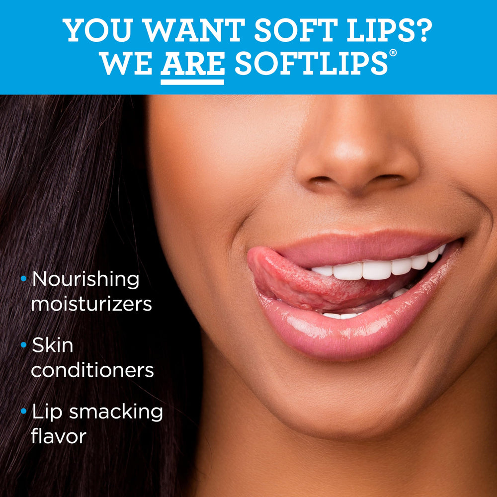 SoftLips SPF 20 vanilla lip protectant shields lips from sun and wind.