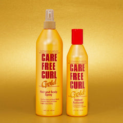 SoftSheen-Carson Care Free Curl Gold on curly hair with shine