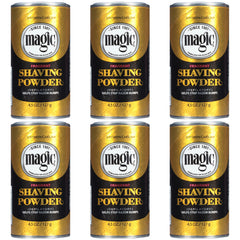 SoftSheen Magic razorless shaving powder tube shown for a smooth, long-lasting shave
