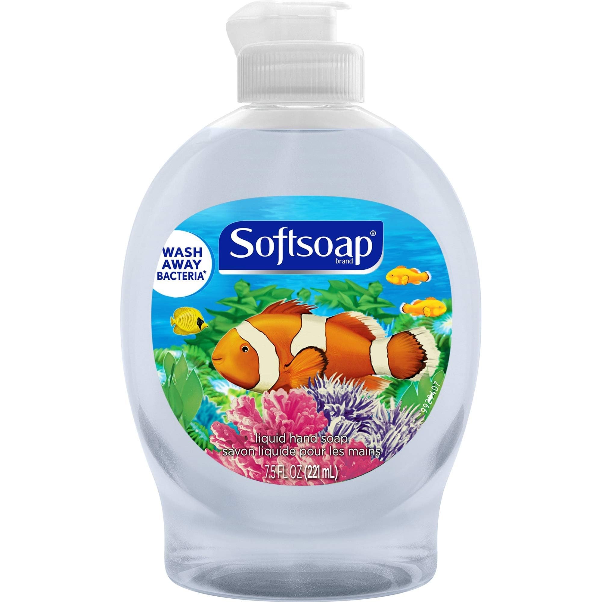 Softsoap liquid hand soap bottle in a six-pack, delivering gentle cleansing for daily use.