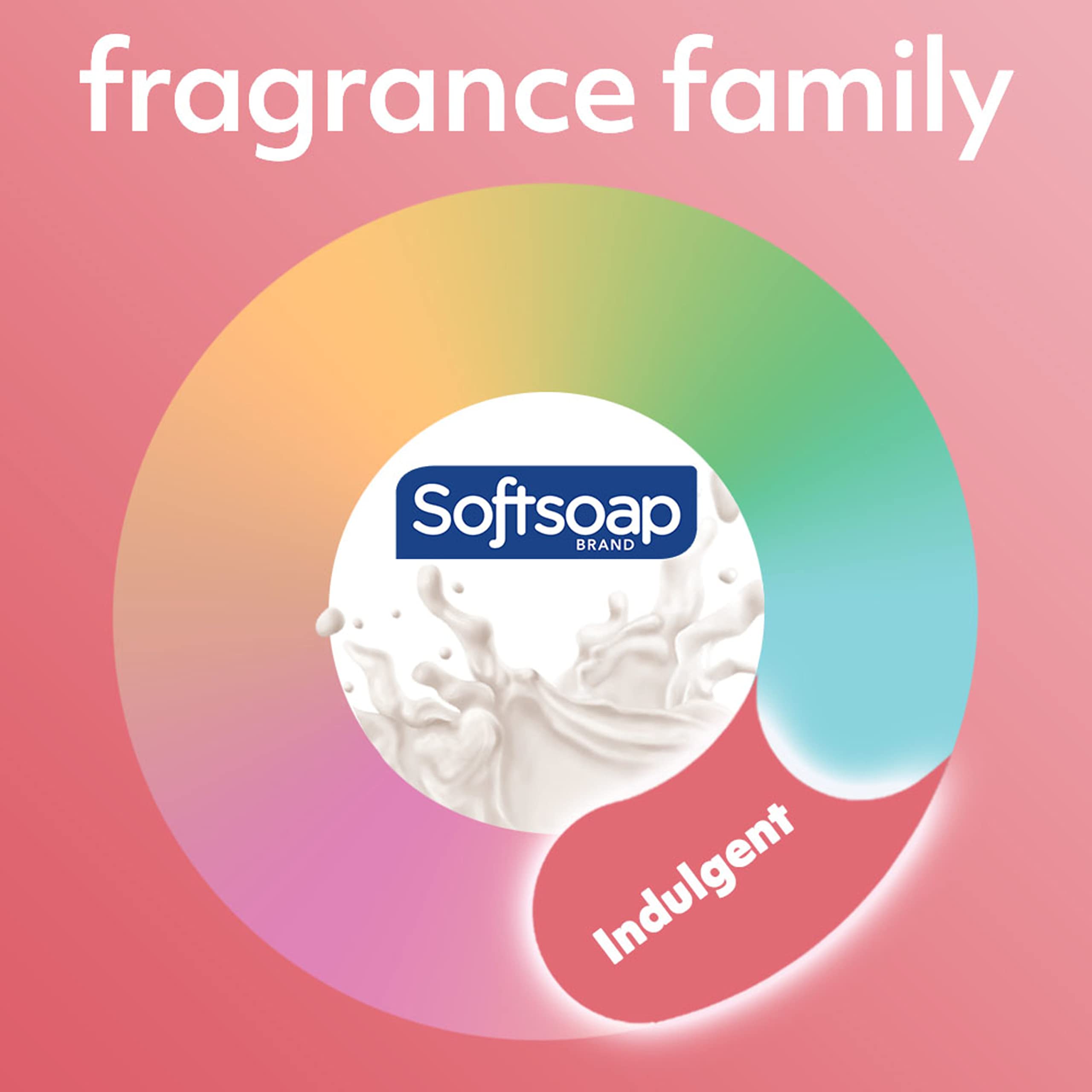 Softsoap pump bottle demonstrates easy hand lather for daily use.