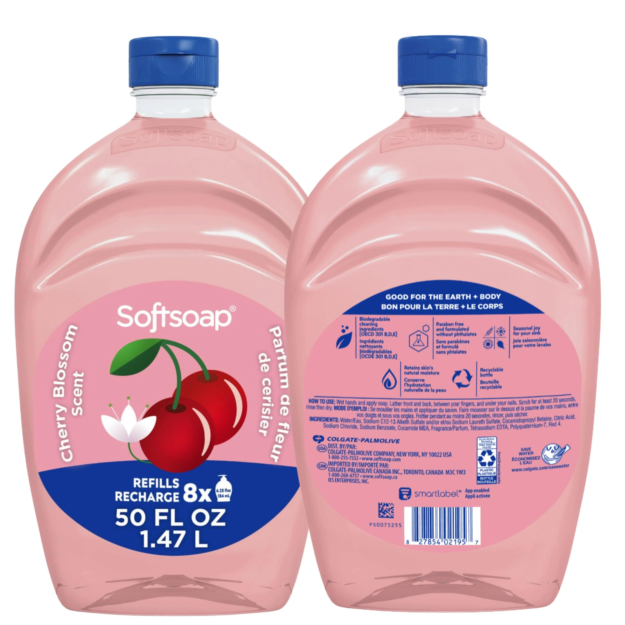 Refill bottles emphasize citrus freshness
