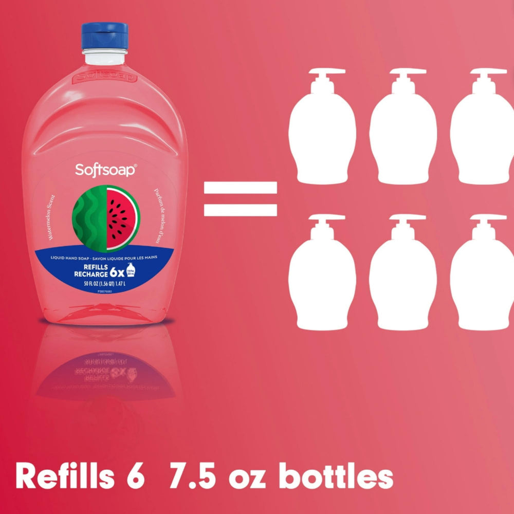 Bubbles rise as Softsoap Watermelon evokes a refreshing summer aroma.