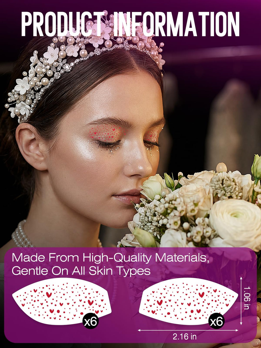 Sokfone gold-silver glitter face tattoos for dazzling event-ready looks