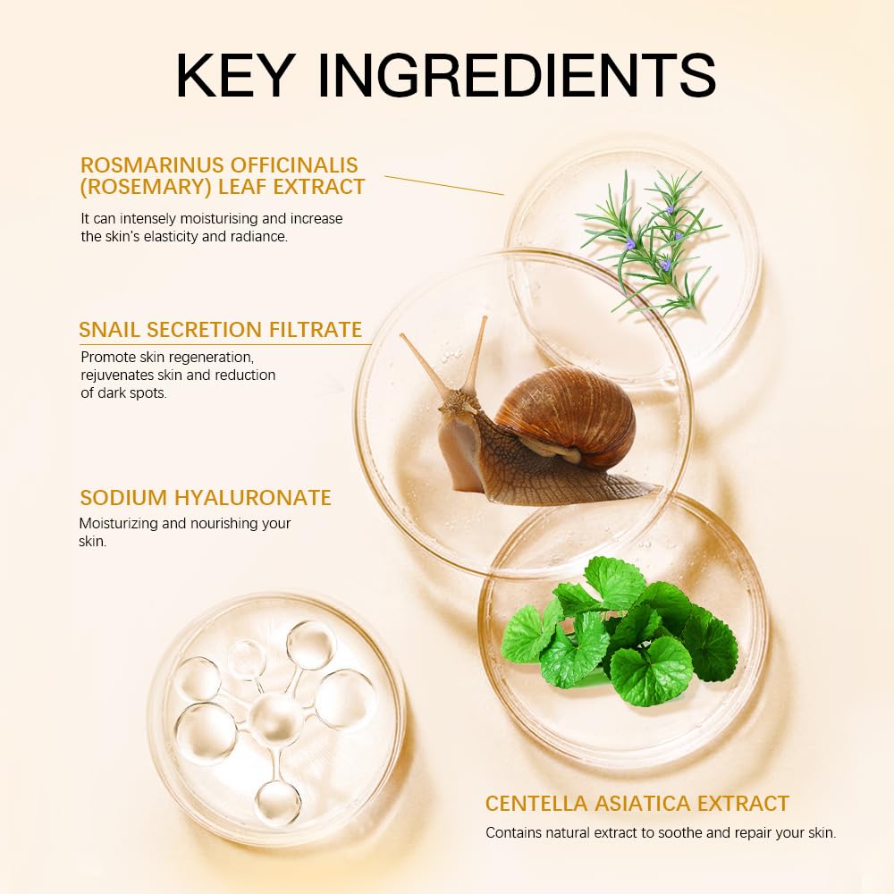 Sokgo Snail Mucin Serum dropper showing smooth application and absorption.