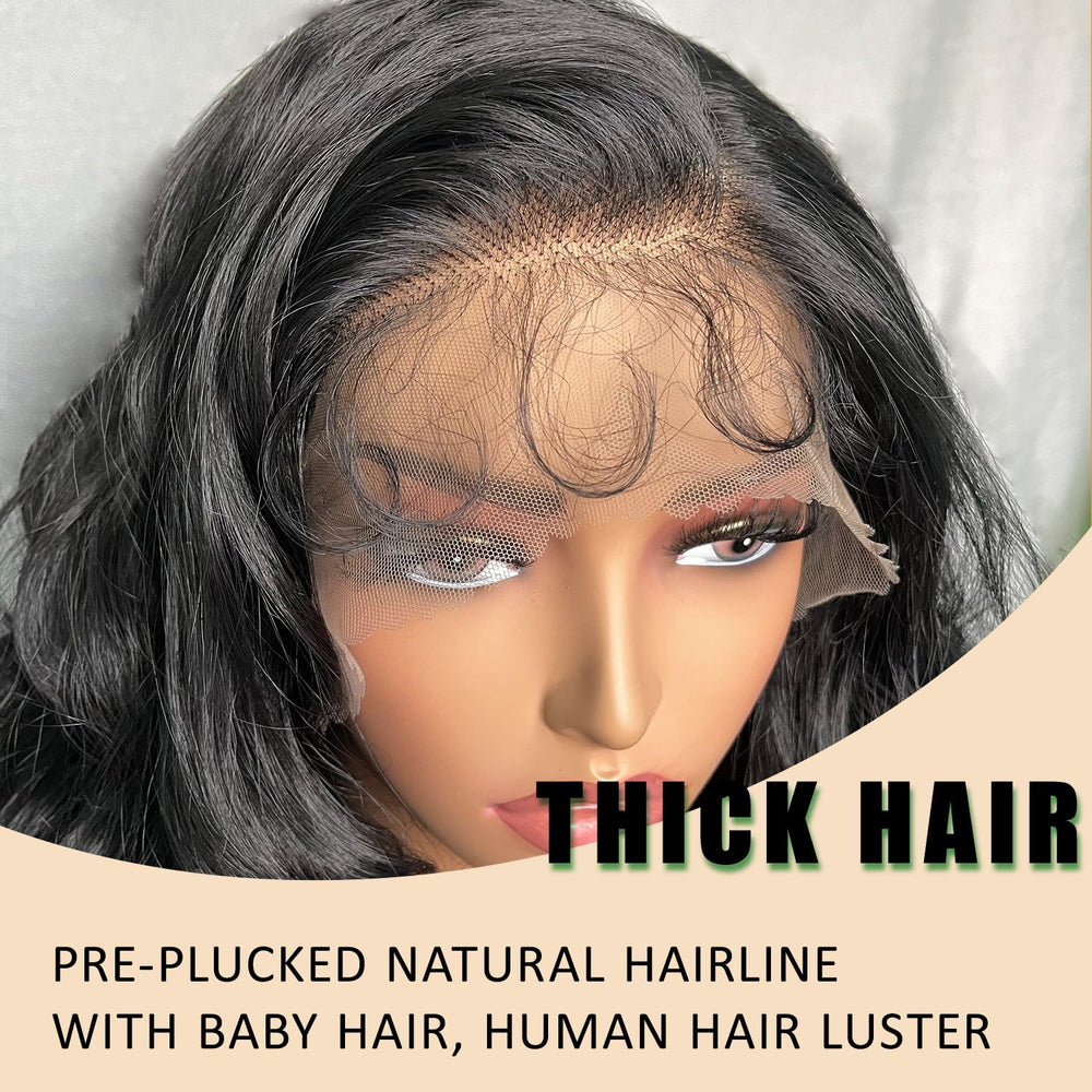 SOKU lightweight 32-inch body-wave wig adds dramatic movement.