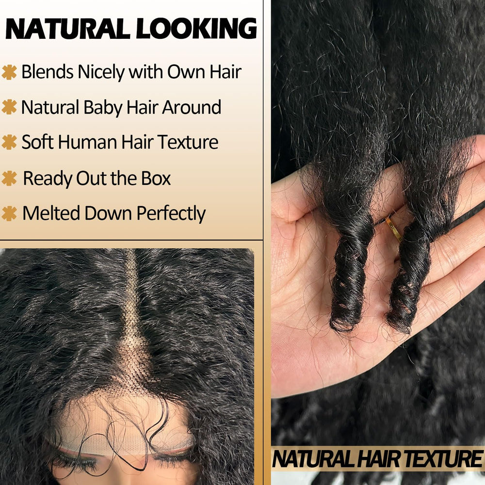 SOKU heat-friendly synthetic fiber up to 180°C for styling flexibility.