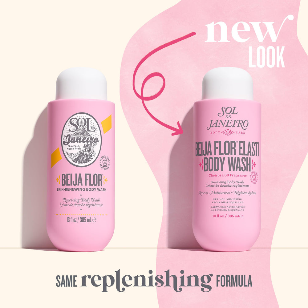 Sol de Janeiro Beija Flor Body Wash close-up gel texture showing moisture.