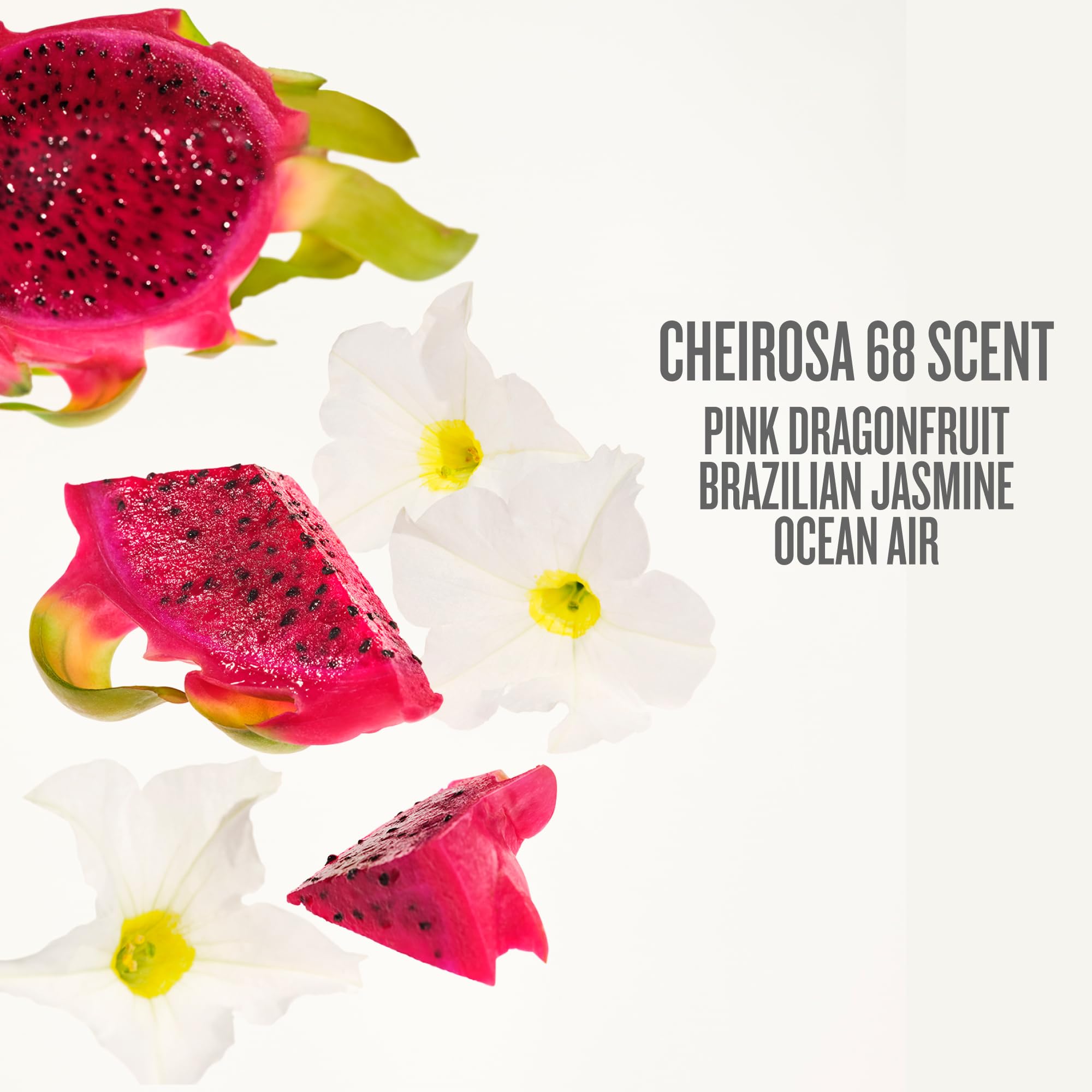 Sol de Janeiro Beija Flor Elasti-Body Oil amaranthus-flower extract close-up emphasizes wrinkle-smoothing feel.