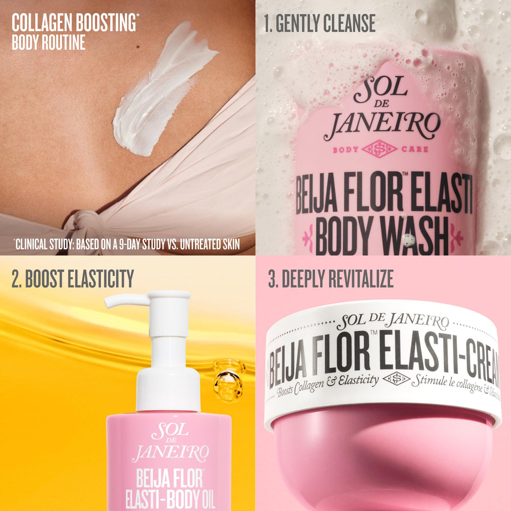 Sol de Janeiro Beija Flor Elasti-Body Oil close-up cacay-oil detail highlights nourishing ingredients.