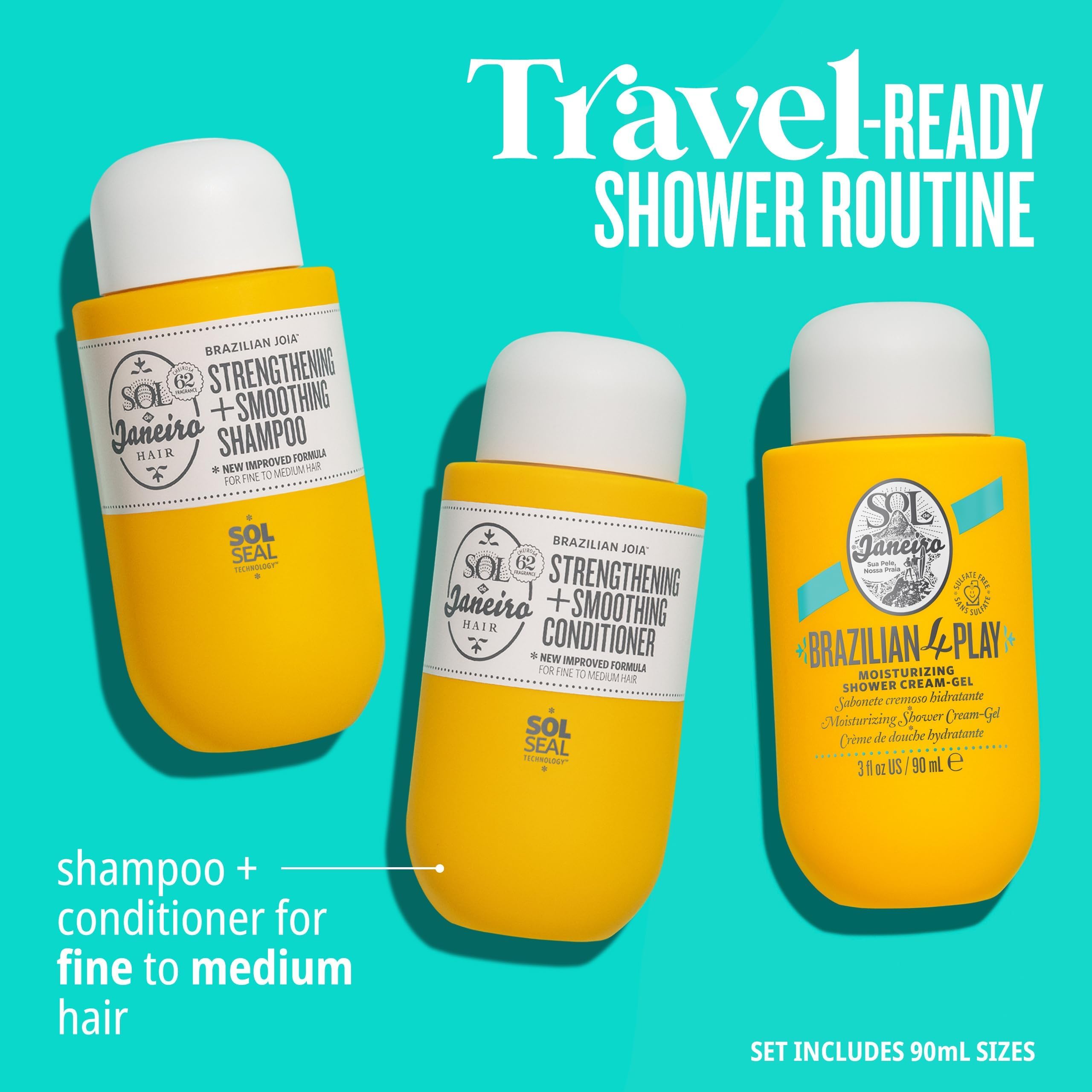 Sol de Janeiro Brazilian Joia shampoo bottle highlights a color-safe, sulfate-free cleanse