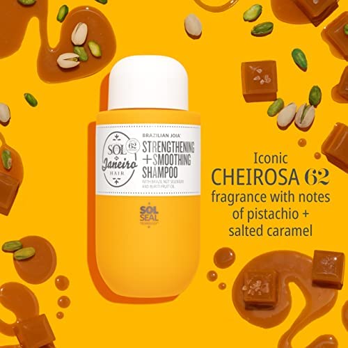 Sol de Janeiro Brazilian Joia shampoo with Cheirosa 62 pistachio and salted caramel fragrance.
