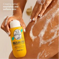 Sol de Janeiro Brazilian Play shower cream-gel cupuacu butter adds lasting softness.
