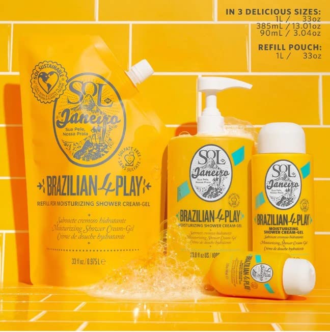 Sol de Janeiro Brazilian Play fragrance Cheirosa 62 aroma elevates shower routines.