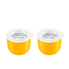 Sol de Janeiro Bum Bum Cream jar close-up highlighting rich texture for smooth, moisturized skin.