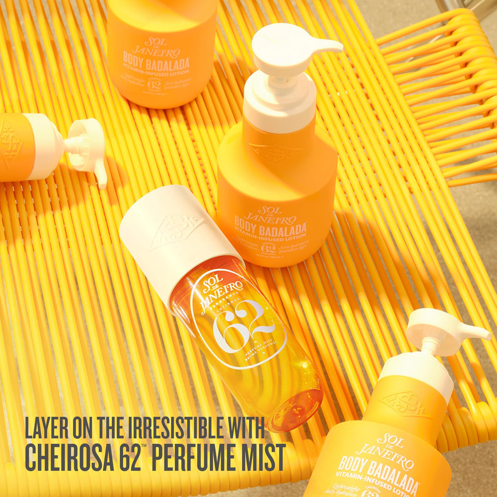 Sol de Janeiro Cheirosa 62 packaging highlights iconic fragrance.