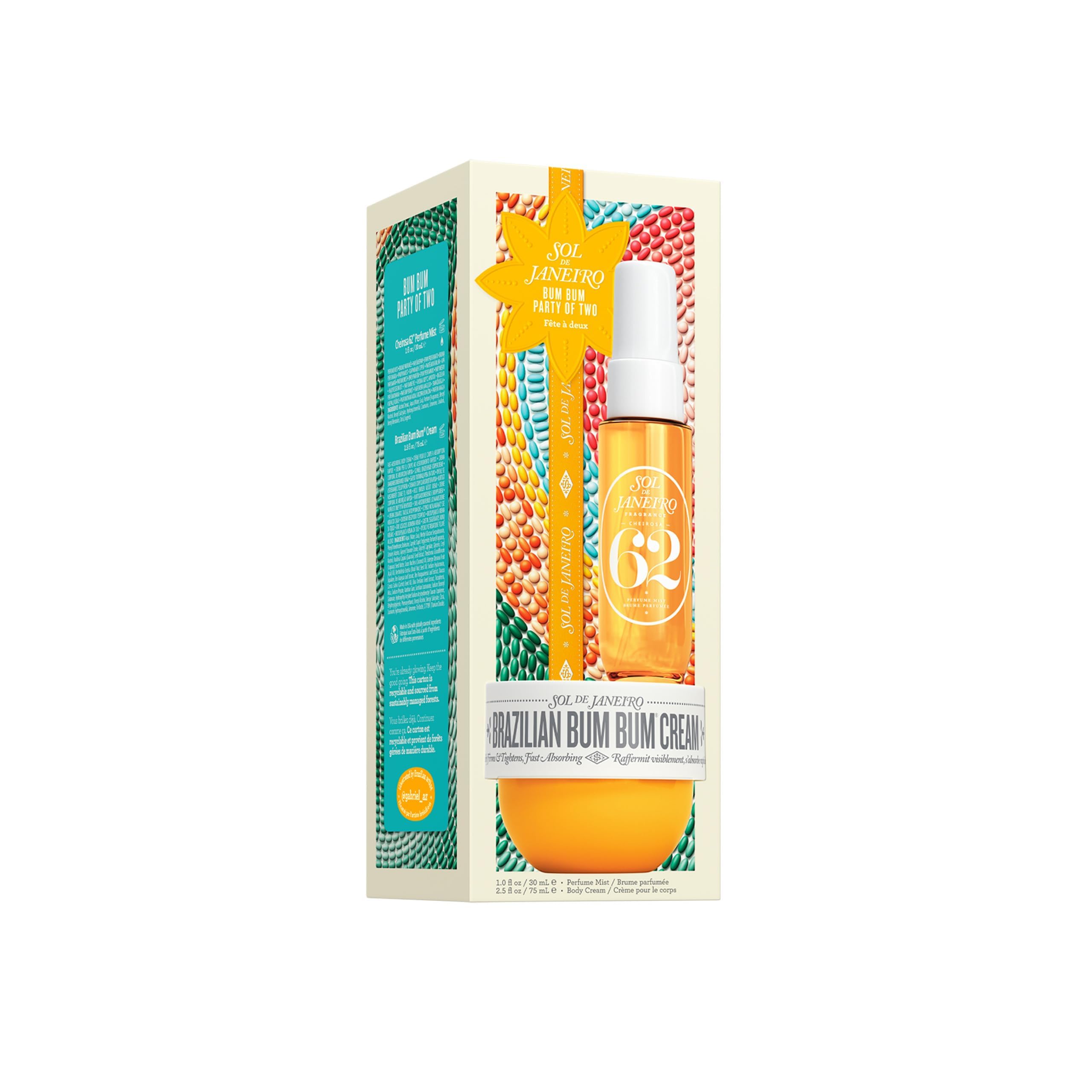 Sol de Janeiro Cheirosa 62 mist bottle offering warm fragrance for fresh moments.