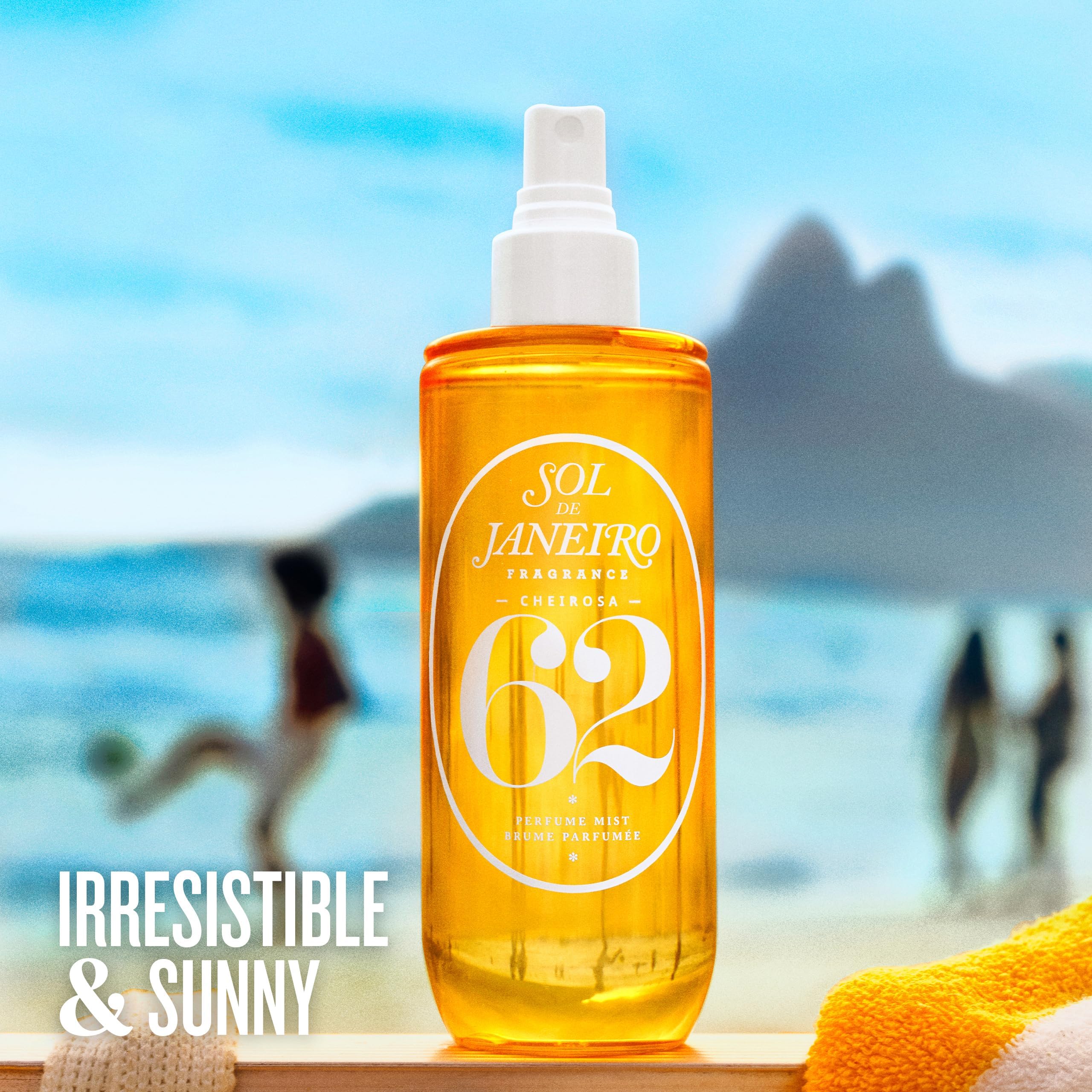 Sol de Janeiro Cheirosa 62 mist with vanilla pistachio scent for sunny versatility
