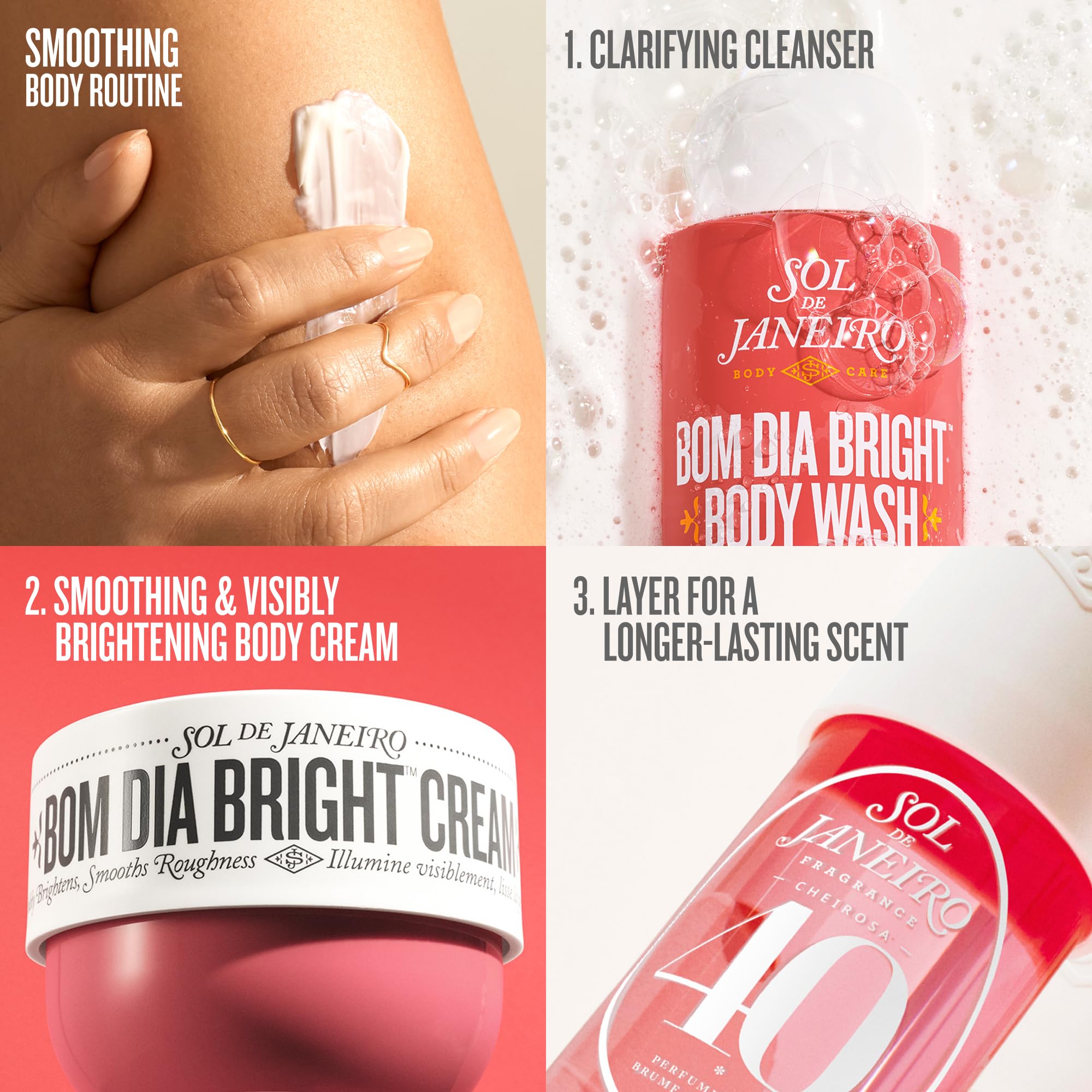 Sol de Janeiro mist quick-application for busy days and workouts.