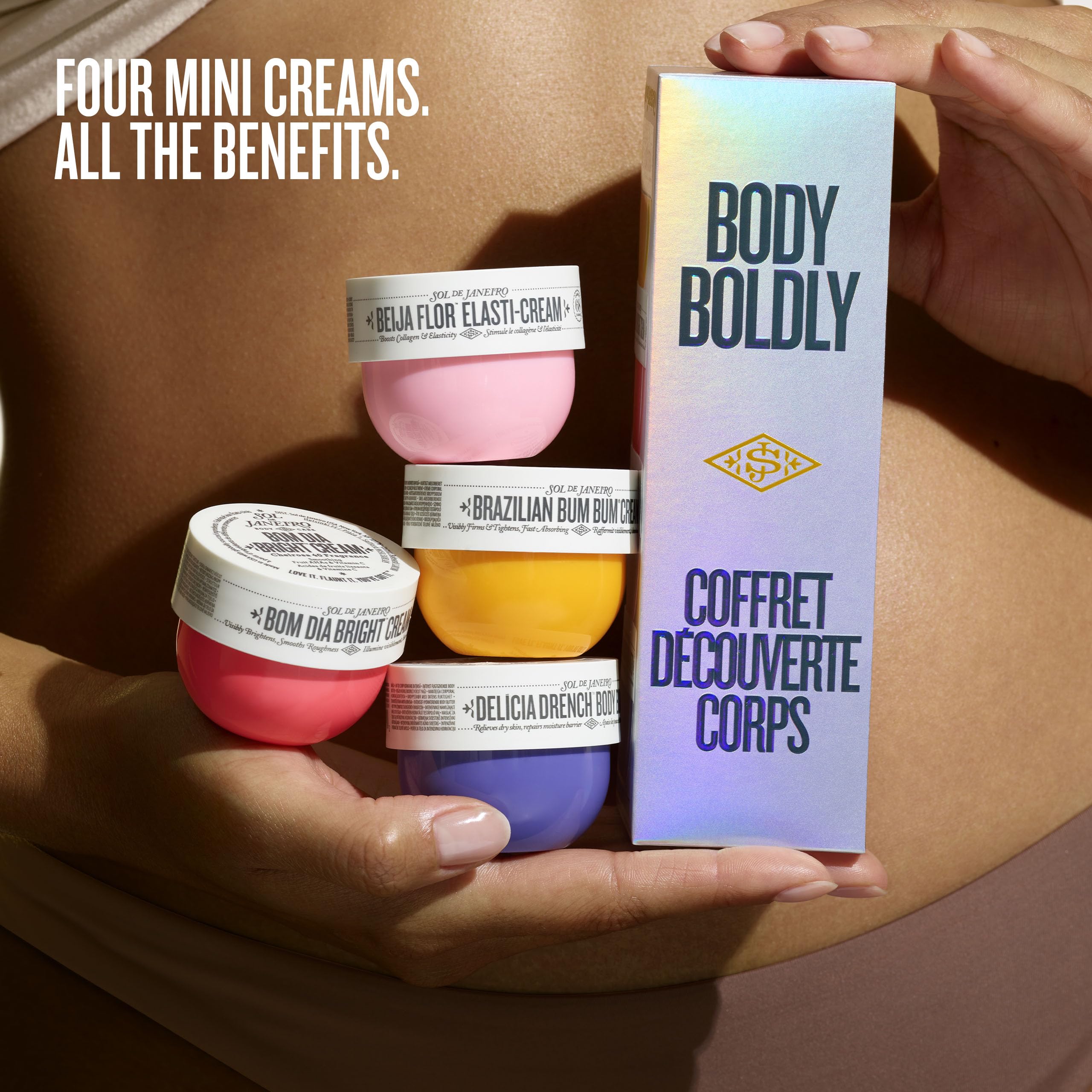 Sol de Janeiro Delícia Drench mini-crème : hydratation profonde et barrière renforcée.