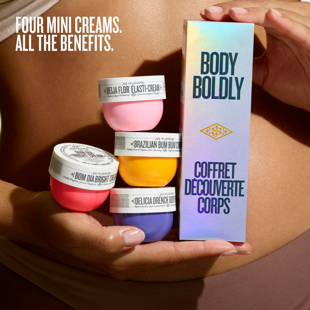 Sol de Janeiro Delícia Drench mini-crème : hydratation profonde et barrière renforcée.
