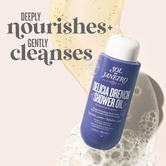Sol de Janeiro Delicia Drench bottle pour highlights oil-to-milk cleansing