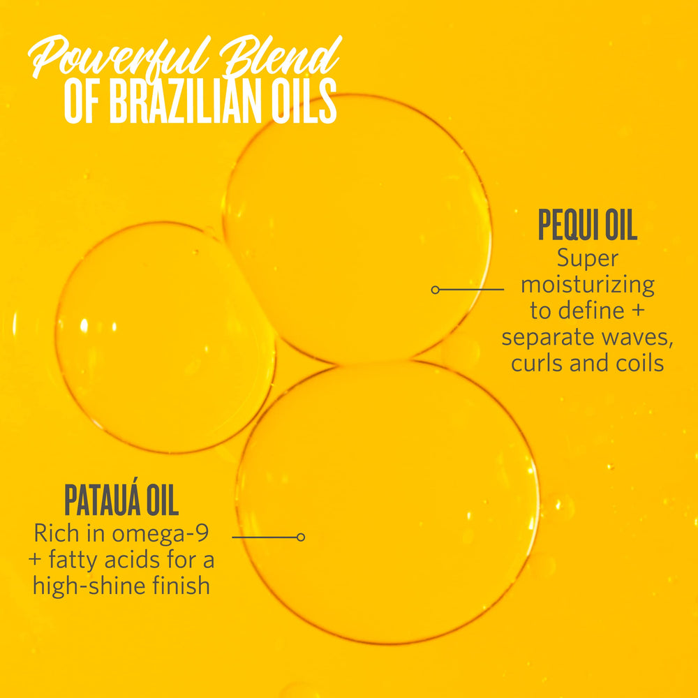 Sol de Janeiro Glossy Nourishing Hair Oil on hair showing smooth texture.