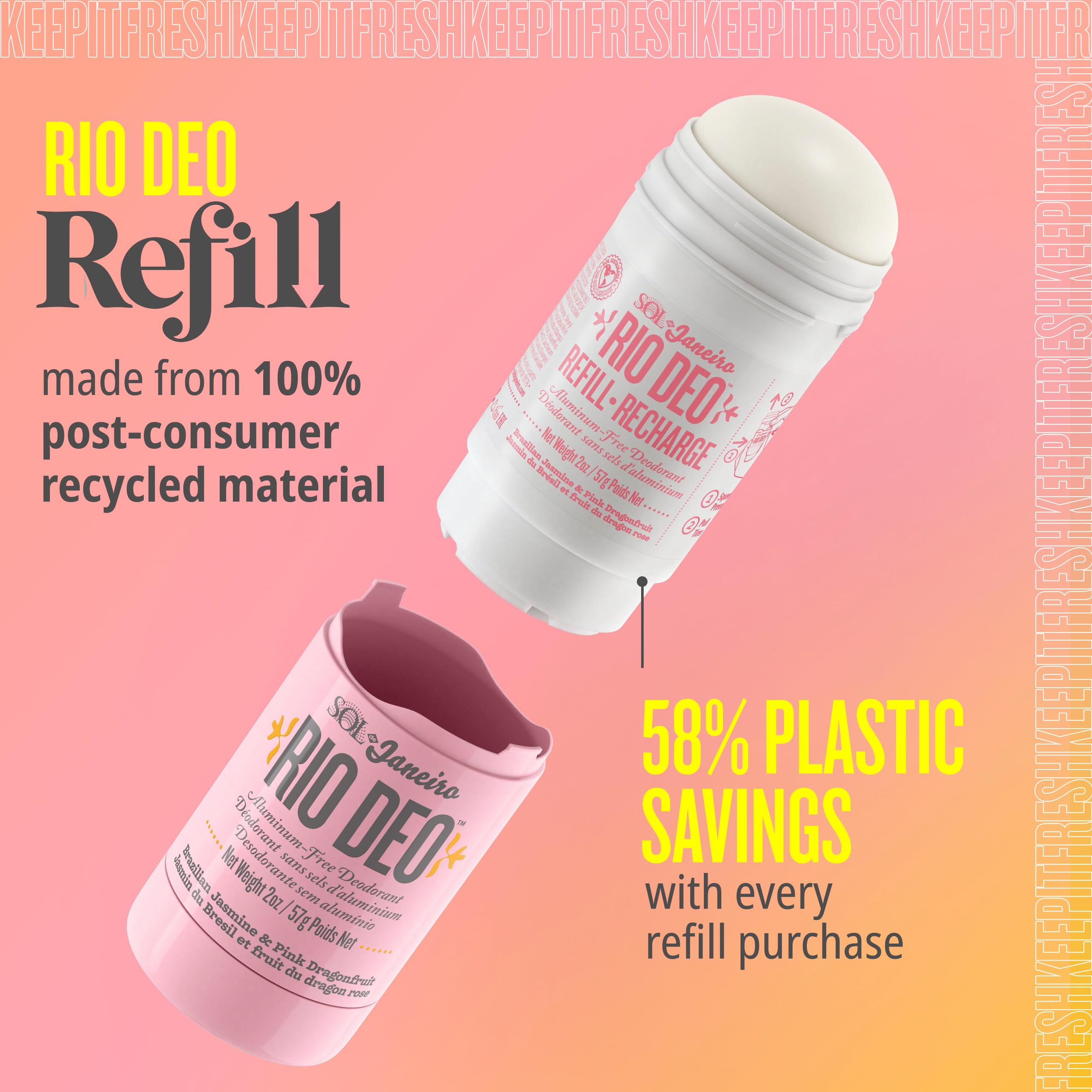 Sol de Janeiro Rio Deo Cheirosa 68 skin-soothing formula after shaving for comfort.
